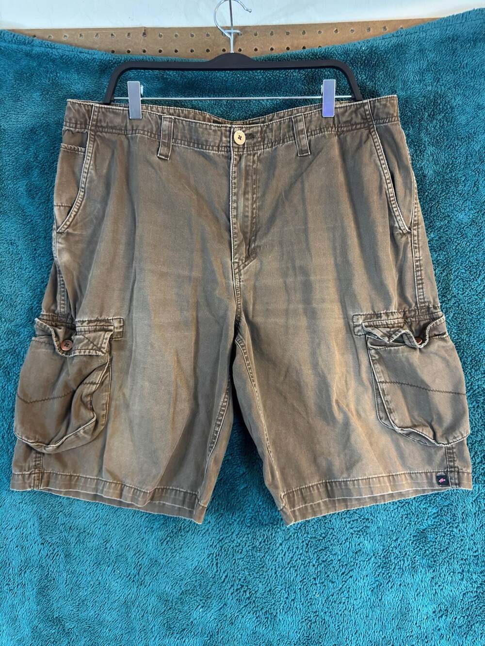 Tony Hawk Cargo Shorts Men's Size 38 Brown Cotton